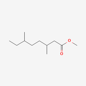 molecular formula C11H22O2 B13808014 3,6-Dimethyloctanoic acid methyl ester 