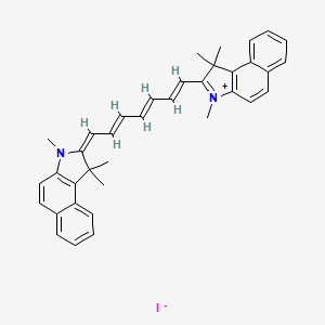 (2E)-1,1,3-trimethyl-2-[(2E,4E,6E)-7-(1,1,3-trimethylbenzo[e]indol-3-ium-2-yl)hepta-2,4,6-trienylidene]benzo[e]indole;iodide