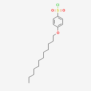 molecular formula C18H29ClO3S B13808046 Benzenesulfonyl chloride, 4-(dodecyloxy)- CAS No. 58076-34-9