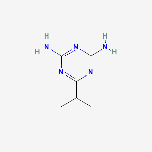 molecular formula C6H11N5 B13808070 s-Triazine, 2,4-diamino-6-isopropyl- CAS No. 5397-04-6