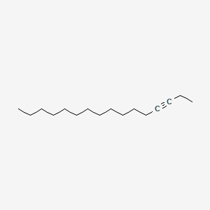 molecular formula C16H30 B13808085 3-Hexadecyne CAS No. 61886-62-2