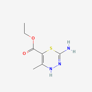 ethyl 2-amino-5-methyl-4H-1,3,4-thiadiazine-6-carboxylate