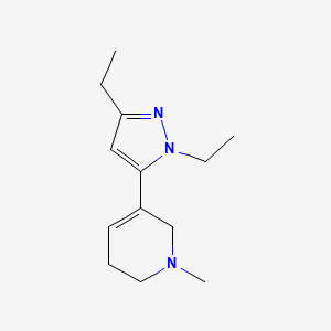 5-(1,3-Diethyl-1H-pyrazol-5-yl)-1-methyl-1,2,3,6-tetrahydropyridine