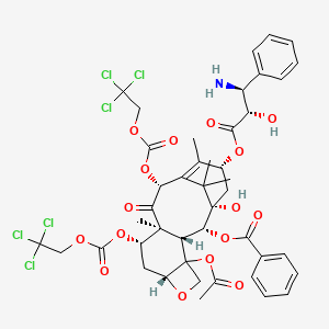 N-Des-tert-boc-10-deacetyl-7,10-O-bis{[(2,2,2-trichloroethyl)oxy]carbonyl}docetaxel