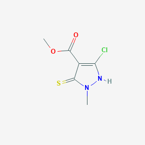 methyl 5-chloro-2-methyl-3-sulfanylidene-1H-pyrazole-4-carboxylate