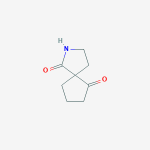 molecular formula C8H11NO2 B1380815 2-Azaspiro[4.4]nonane-1,6-dione CAS No. 1784822-92-9
