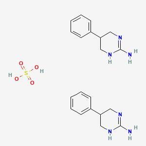 5-phenyl-1,4,5,6-tetrahydropyrimidin-2-amine;sulfuric acid