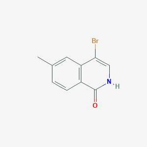 molecular formula C10H8BrNO B1380821 4-溴-6-甲基异喹啉-1(2H)-酮 CAS No. 1784797-56-3