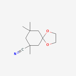 7,9,9-Trimethyl-1,4-dioxaspiro[4.5]decane-7-carbonitrile