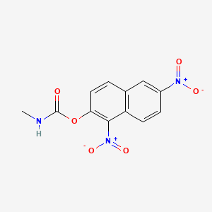 Carbamic acid, N-methyl-, 1,6-dinitro-2-naphthyl ester