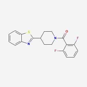 [4-(1,3-Benzothiazol-2-yl)piperidin-1-yl]-(2,6-difluorophenyl)methanone