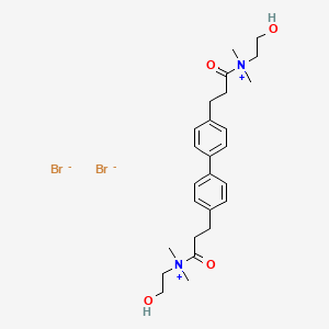 Ammonium, 4,4'-biphenylenebis(3-oxopropylene)bis(dimethyl(2-hydroxyethyl)-, dibromide