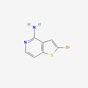 molecular formula C7H5BrN2S B1380830 2-Bromothieno[3,2-c]pyridin-4-amine CAS No. 1784280-46-1