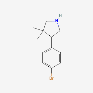 4-(4-Bromophenyl)-3,3-dimethylpyrrolidine
