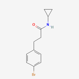 3-(4-bromophenyl)-N-cyclopropylpropanamide