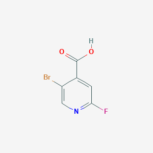 molecular formula C6H3BrFNO2 B1380834 5-Bromo-2-fluoroisonicotinic acid CAS No. 1214377-40-8