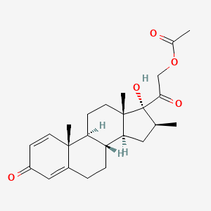 [2-[(8R,9S,10R,13S,14S,16S,17R)-17-hydroxy-10,13,16-trimethyl-3-oxo-7,8,9,11,12,14,15,16-octahydro-6H-cyclopenta[a]phenanthren-17-yl]-2-oxoethyl] acetate