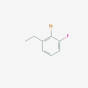 molecular formula C8H8BrF B1380837 2-Bromo-1-ethyl-3-fluorobenzene CAS No. 1369889-90-6