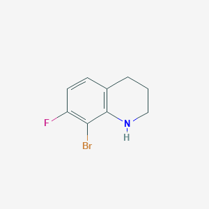 molecular formula C9H9BrFN B1380845 8-溴-7-氟-1,2,3,4-四氢喹啉 CAS No. 1784283-30-2