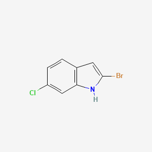 molecular formula C8H5BrClN B1380848 1H-Indole, 2-bromo-6-chloro- CAS No. 1388075-92-0