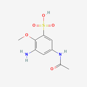 Benzenesulfonic acid, 5-(acetylamino)-3-amino-2-methoxy-