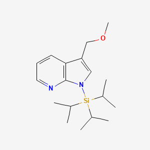 1H-Pyrrolo[2,3-B]pyridine, 3-(methoxymethyl)-1-[tris(1-methylethyl)silyl]-