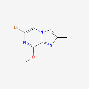 molecular formula C8H8BrN3O B1380856 6-Bromo-8-methoxy-2-methylimidazo[1,2-a]pyrazine CAS No. 1782574-28-0
