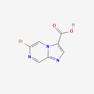 molecular formula C7H4BrN3O2 B1380860 6-溴咪唑并[1,2-a]吡嗪-3-羧酸 CAS No. 1404480-51-8