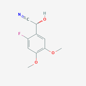 (2R)-2-(2-fluoro-4,5-dimethoxyphenyl)-2-hydroxyacetonitrile