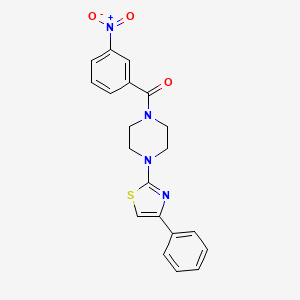 (3-Nitrophenyl)-[4-(4-phenylthiazol-2-yl)-piperazin-1-yl]methanone