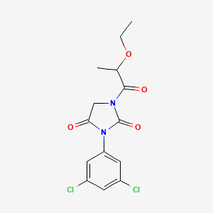 2,4-Imidazolidinedione, 3-(3,5-dichlorophenyl)-1-(2-ethoxy-1-oxopropyl)-