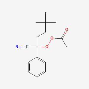 Ethaneperoxoic acid, 1-cyano-4,4-dimethyl-1-phenylpentyl ester