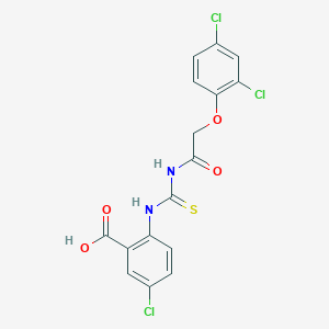 5-Chloro-2-[[2-(2,4-dichlorophenoxy)acetyl]carbamothioylamino]benzoic acid