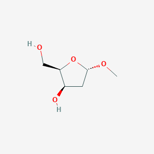 molecular formula C6H12O4 B13808693 Methyl2-deoxy-alpha-d-threo-pentofuranoside 