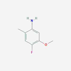 molecular formula C8H10FNO B1380872 4-Fluoro-5-methoxy-2-methylaniline CAS No. 77153-73-2