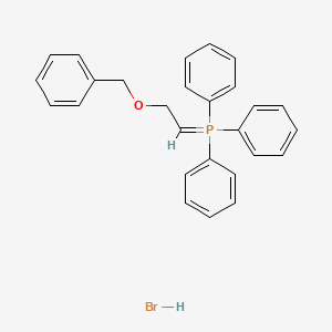 Triphenyl(2-phenylmethoxyethylidene)-lambda5-phosphane;hydrobromide