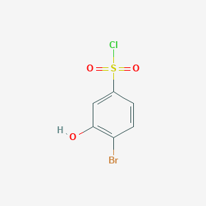 molecular formula C6H4BrClO3S B1380874 4-Bromo-3-hydroxybenzene-1-sulfonyl chloride CAS No. 1261756-67-5