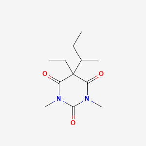 2,4,6(1H,3H,5H)-Pyrimidinetrione, 5-ethyl-1,3-dimethyl-5-(1-methylpropyl)-