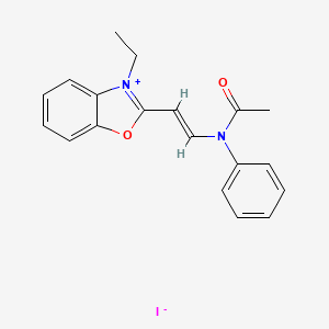 2-(2-(Acetylphenylamino)vinyl)-3-ethylbenzoxazolium iodide