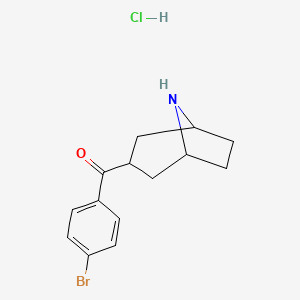 3-(4-Bromobenzoyl)-8-azabicyclo[3.2.1]octane hydrochloride