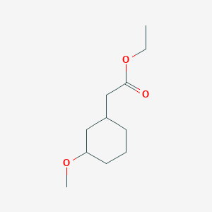 molecular formula C11H20O3 B1380899 Ethyl 2-(3-methoxycyclohexyl)acetate CAS No. 1803571-14-3