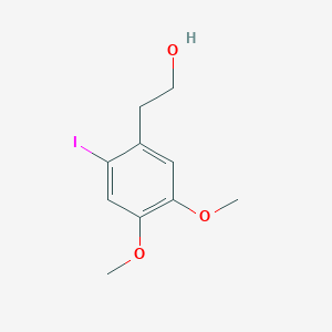 molecular formula C10H13IO3 B13809004 2-(2-Iodo-4,5-dimethoxyphenyl)ethan-1-ol CAS No. 64705-37-9