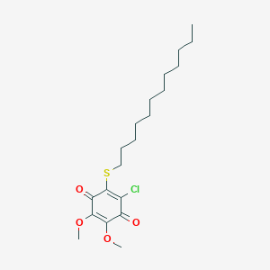 2-Chloro-3-(dodecylsulfanyl)-5,6-dimethoxycyclohexa-2,5-diene-1,4-dione