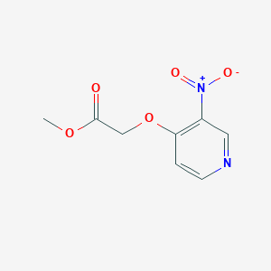 molecular formula C8H8N2O5 B1380901 2-(3-ニトロピリジン-4-イル)オキシ酢酸メチル CAS No. 592552-16-4