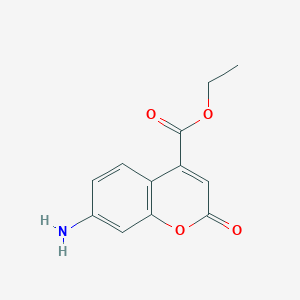 molecular formula C12H11NO4 B1380902 Ethyl 7-aminocoumarin-4-carboxylate CAS No. 85157-16-0