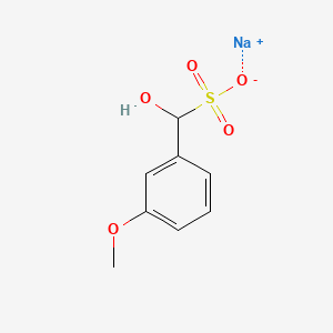 molecular formula C8H9NaO5S B13809024 Sodium alpha-hydroxy-m-methoxytoluene-alpha-sulphonate CAS No. 65036-62-6