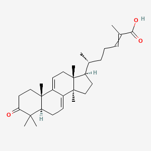 (6R)-2-methyl-6-[(5R,10S,13R,14R,17R)-4,4,10,13,14-pentamethyl-3-oxo-1,2,5,6,12,15,16,17-octahydrocyclopenta[a]phenanthren-17-yl]hept-2-enoic acid