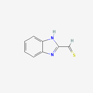 molecular formula C8H6N2S B13809056 1H-Benzimidazole-2-carbothialdehyde CAS No. 541539-57-5