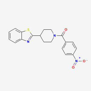 [4-(1,3-Benzothiazol-2-yl)piperidin-1-yl](4-nitrophenyl)methanone