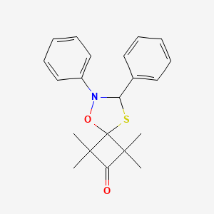 1,1,3,3-Tetramethyl-6,7-diphenyl-5-oxa-8-thia-6-azaspiro[3.4]octan-2-one